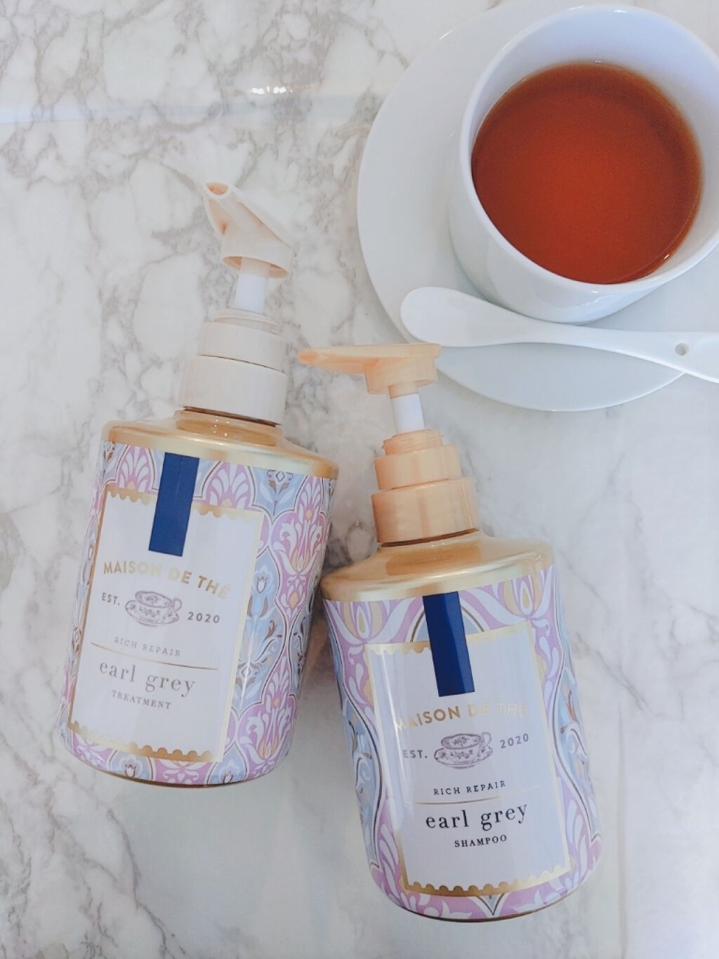 リッチリペア シャンプー/トリートメント/MAISON DE THÉ/市販シャンプーを使ったクチコミ(1枚目)
