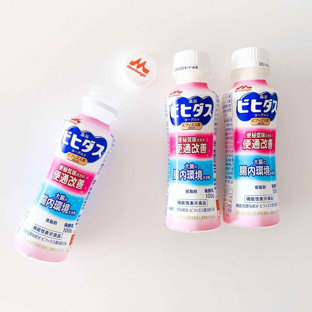 ビヒダスヨーグルト便通改善/ビヒダス/飲むヨーグルトを使ったクチコミ（2枚目）