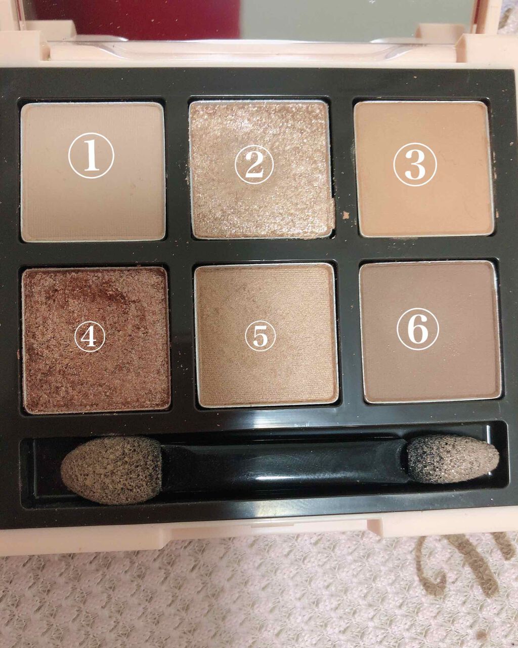 ハート プレイカラーアイズ ベージュブロッサム/ETUDE/アイシャドウパレットを使ったクチコミ（2枚目）