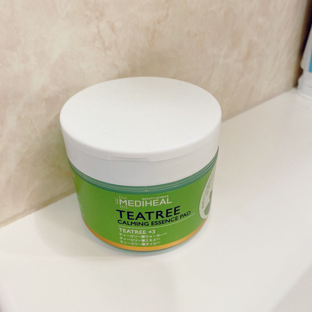ティーツリーカーミングエッセンスパッド/MEDIHEAL/トナーパッドを使ったクチコミ(1枚目)