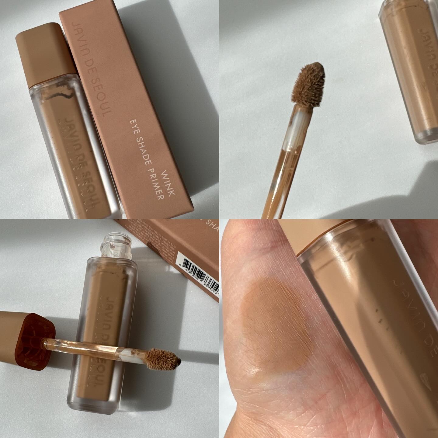 ウインク アイ シェード プライマー 02 ライトウッド/Javin De Seoul/リキッドアイシャドウを使ったクチコミ（3枚目）