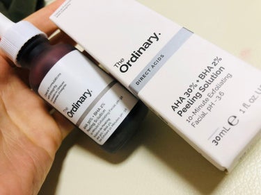 AHA 30% + BHA 2% Peeling Solution/The Ordinary/ピーリングを使ったクチコミ（1枚目）