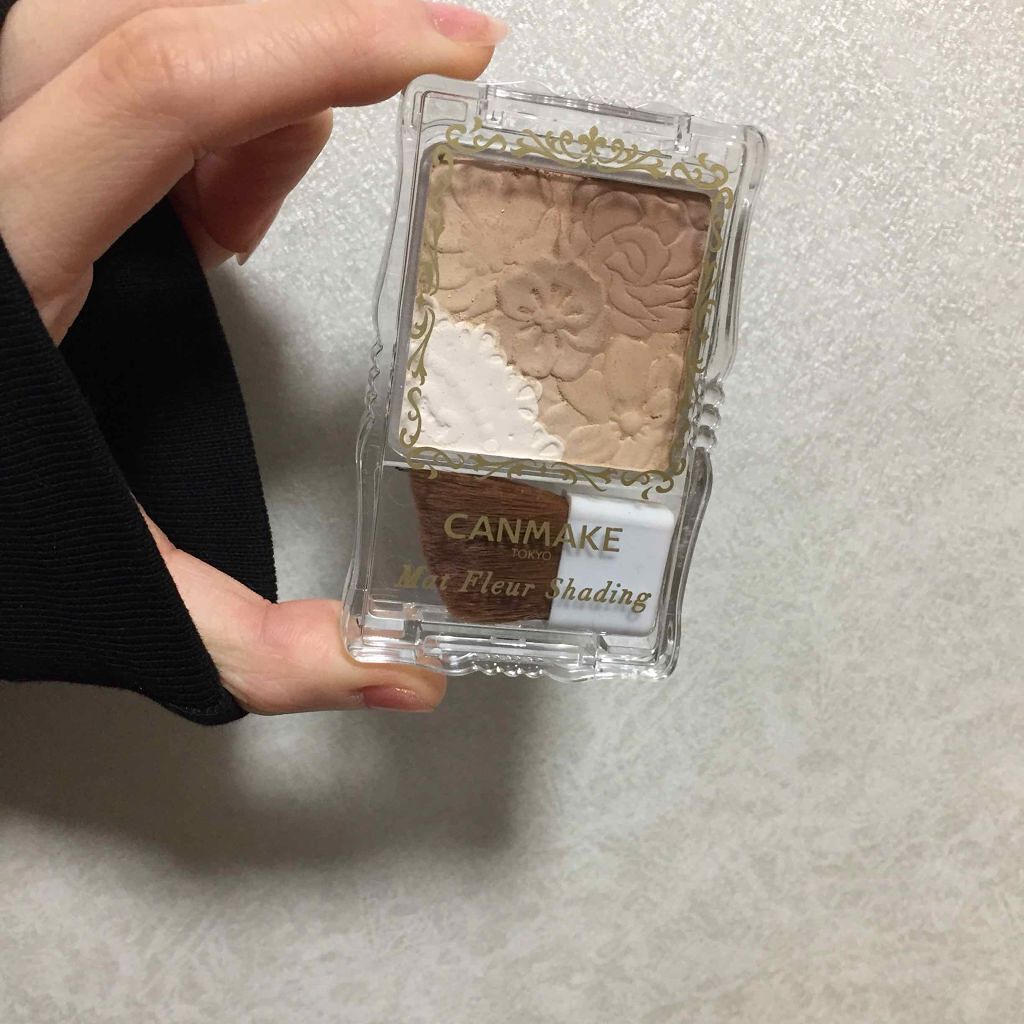 マットフルールシェーディング 01 ナチュラルブラウン/キャンメイク/シェーディングを使ったクチコミ（1枚目）