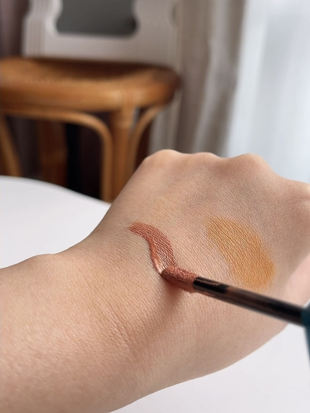 フォレスト フィール シアー リキッド 05 木陰/AINOKI mebuki/リキッドアイシャドウを使ったクチコミ（3枚目）