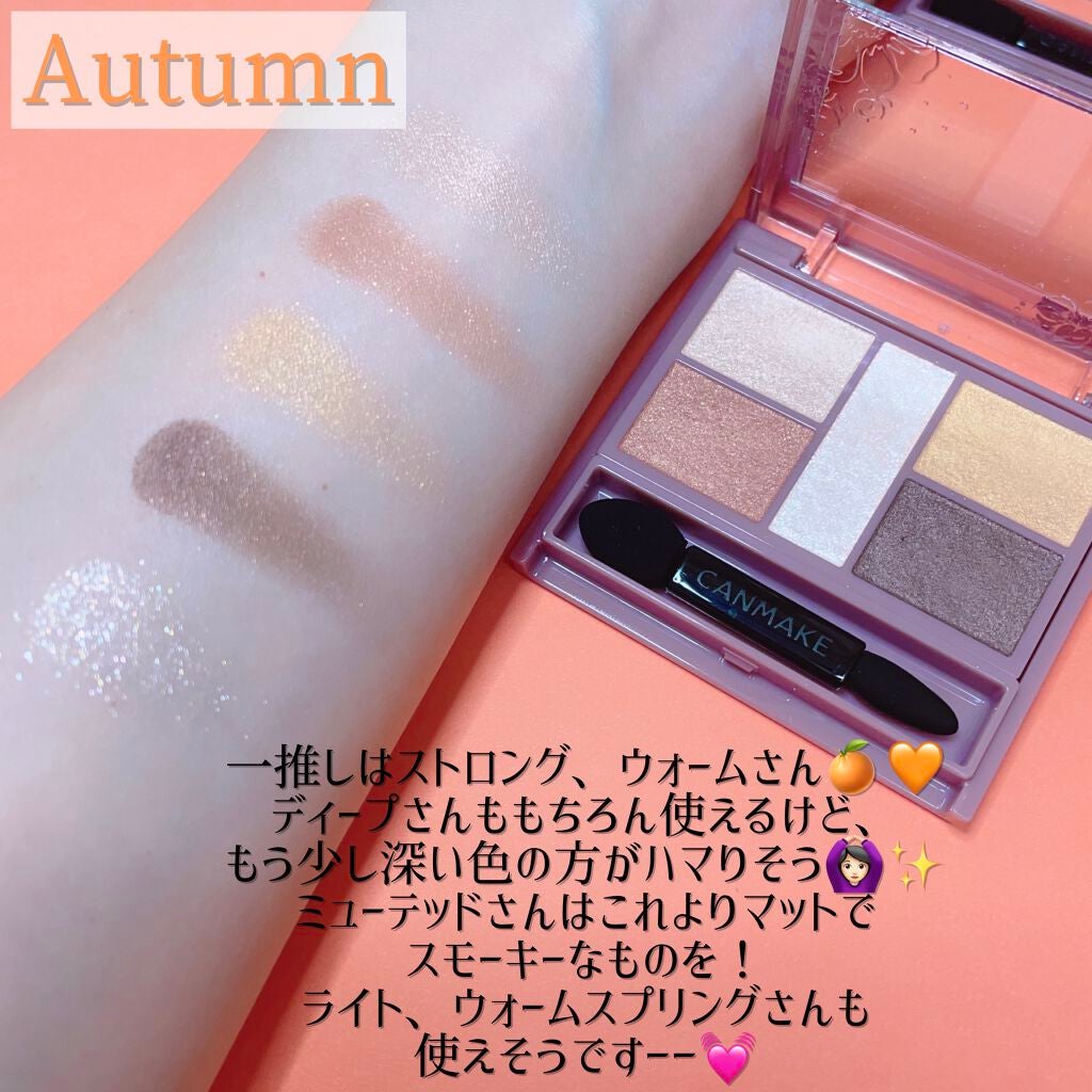 パーフェクトスタイリストアイズ/キャンメイク/アイシャドウパレットを使ったクチコミ(5枚目)