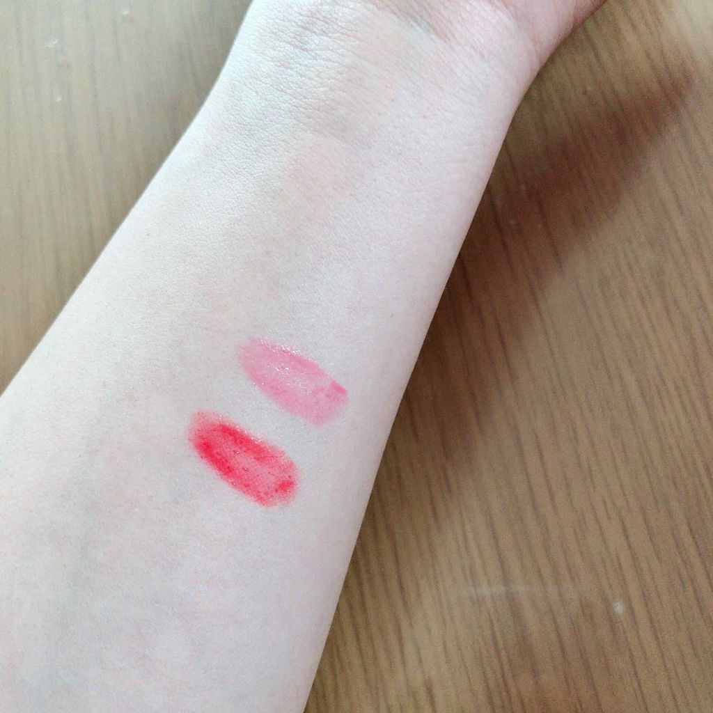 ディアダーリン ウォータージェルティント (アイスティント)/ETUDE/口紅を使ったクチコミ(2枚目)