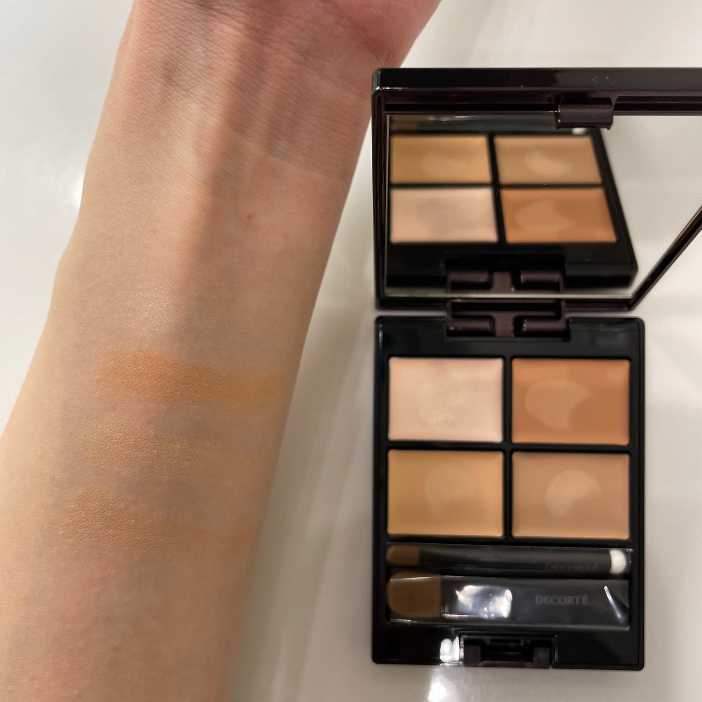トーンパーフェクティング パレット/DECORTÉ/パレットコンシーラーを使ったクチコミ(4枚目)