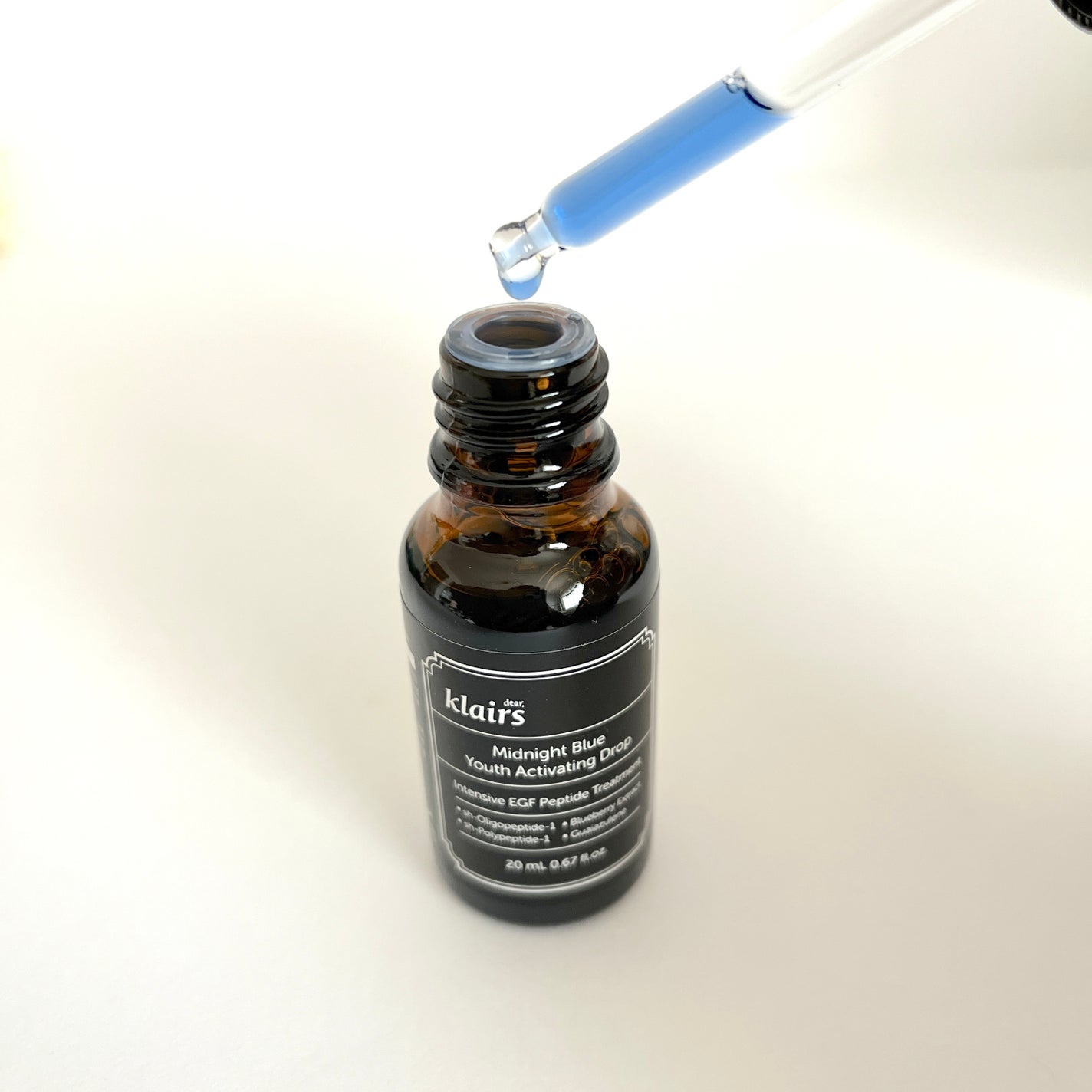 ミッドナイトブルーユースアクティベーティングドロップ(20ml)/Klairs/美容液を使ったクチコミ(2枚目)