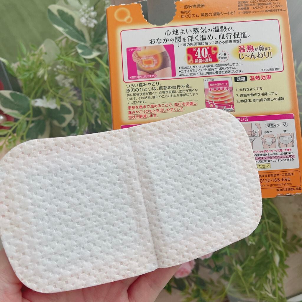 蒸気の温熱シート 下着の内側面に貼るタイプ/めぐりズム/その他を使ったクチコミ(2枚目)