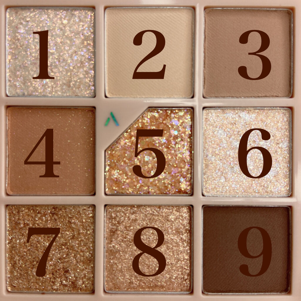 グリッターペディアアイパレット N°2オールオブブラウン/unleashia/アイシャドウパレットを使ったクチコミ（3枚目）