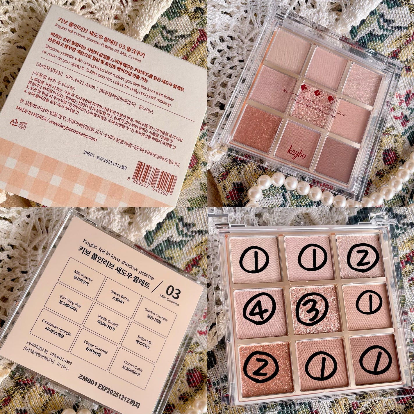 KEYBO FALL IN LOVE SHADOW PALETTE/keybo/アイシャドウパレットを使ったクチコミ(2枚目)