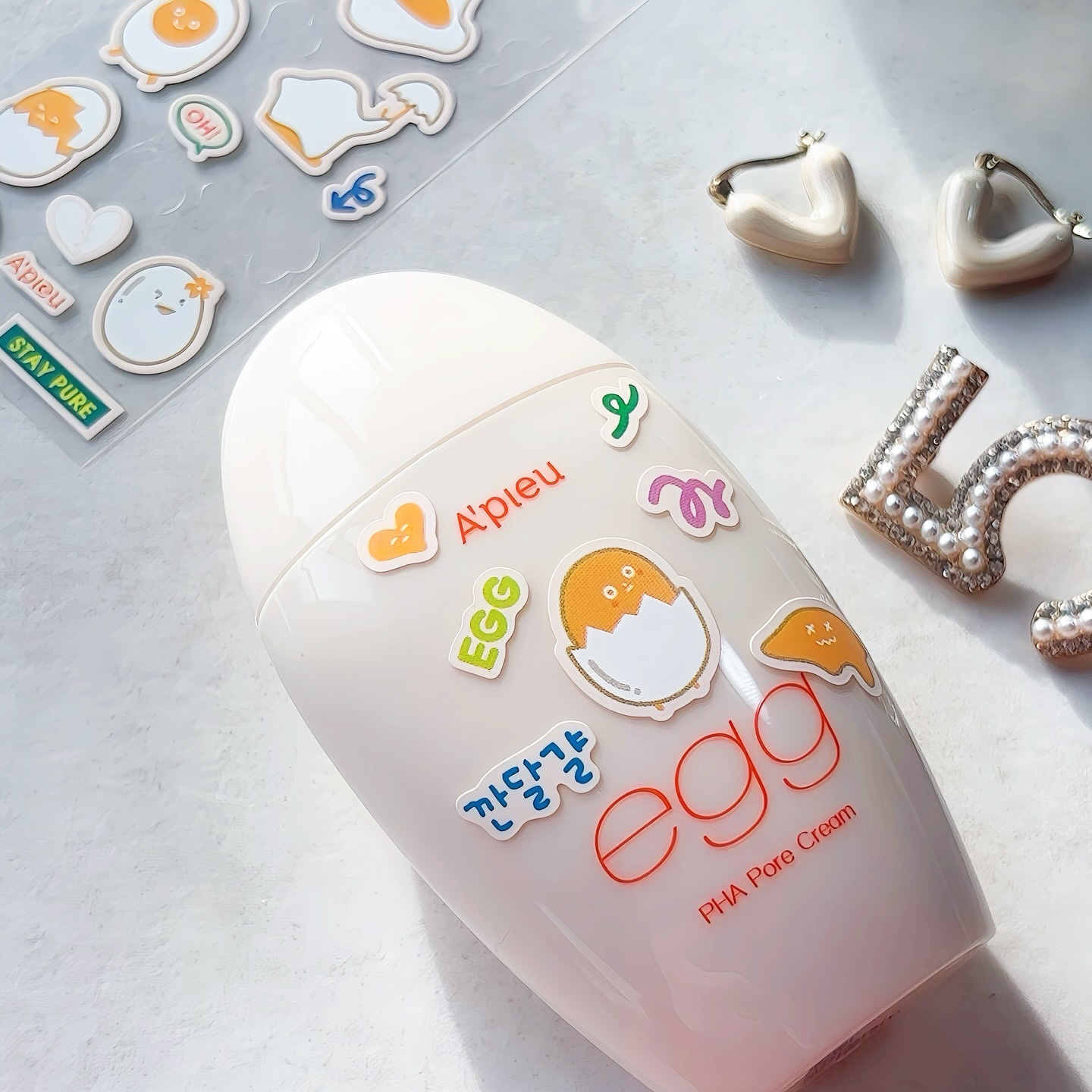 毛穴レスむき卵肌クリーム/A’pieu/フェイスクリームを使ったクチコミ（3枚目）