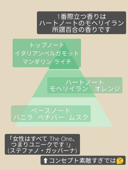 ザ・ワン オードトワレ/DOLCE&GABBANA BEAUTY/香水(レディース)を使ったクチコミ(2枚目)