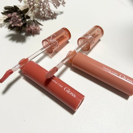 グラスティングカラーグロス/rom&nd/リップグロスを使ったクチコミ(2枚目)