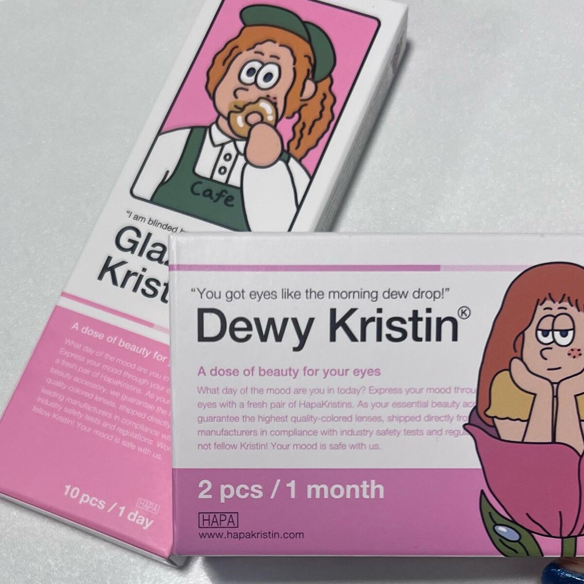 Glazed Krirtin/Hapa kristin/カラーコンタクトレンズを使ったクチコミ(8枚目)