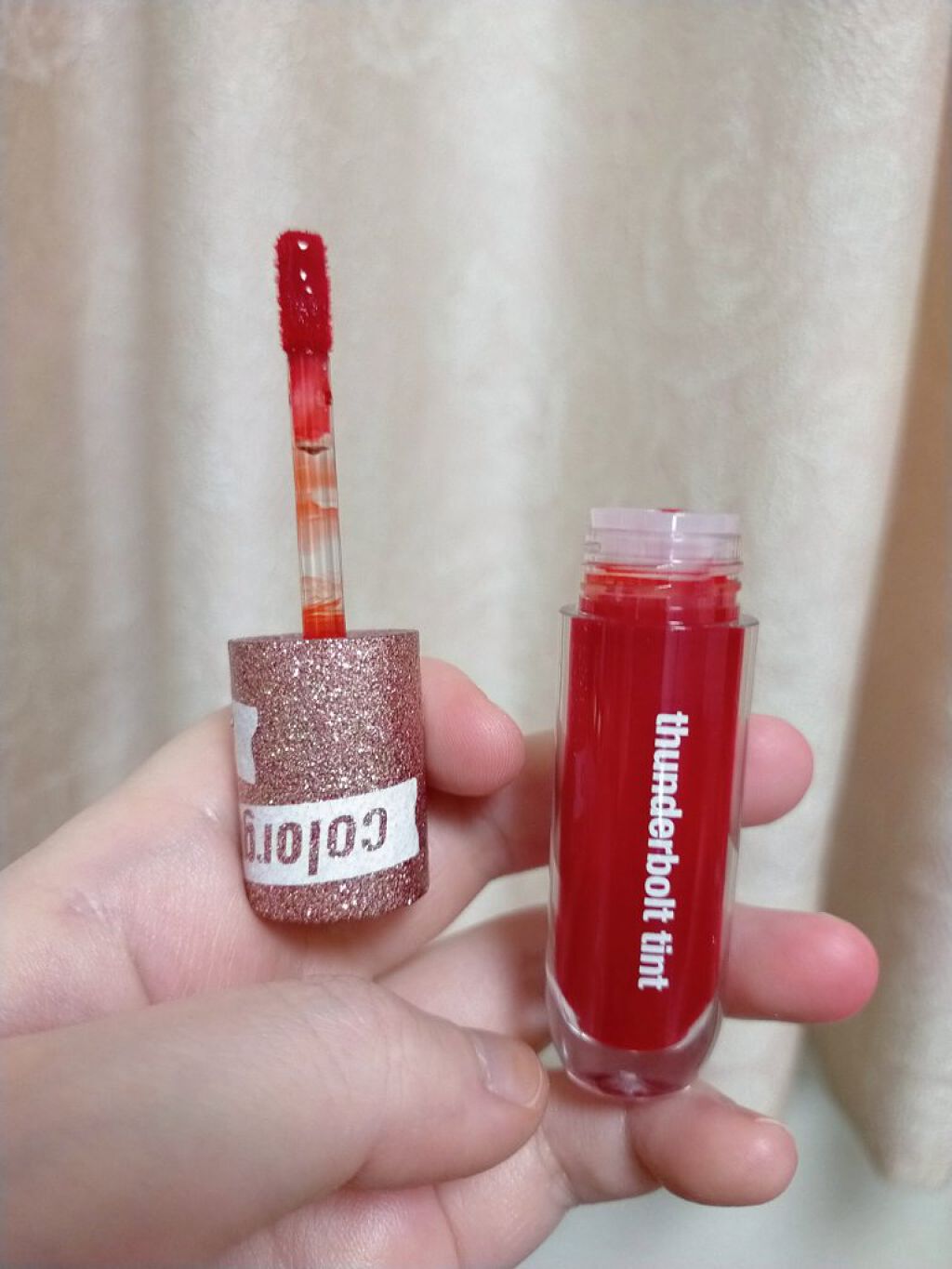 サンダーボルト ティントラッカー/Colorgram/リップティントを使ったクチコミ（3枚目）