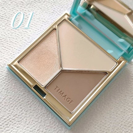 ハイライトシェーディングパレット/TIMAGE/パウダーハイライトを使ったクチコミ(4枚目)
