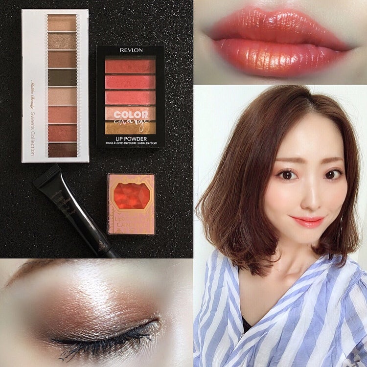 mari_loves_beauty on LIPS 「#今日のメイク.ナチュラルオレンジメイク..【eyemakeu..」(1枚目)