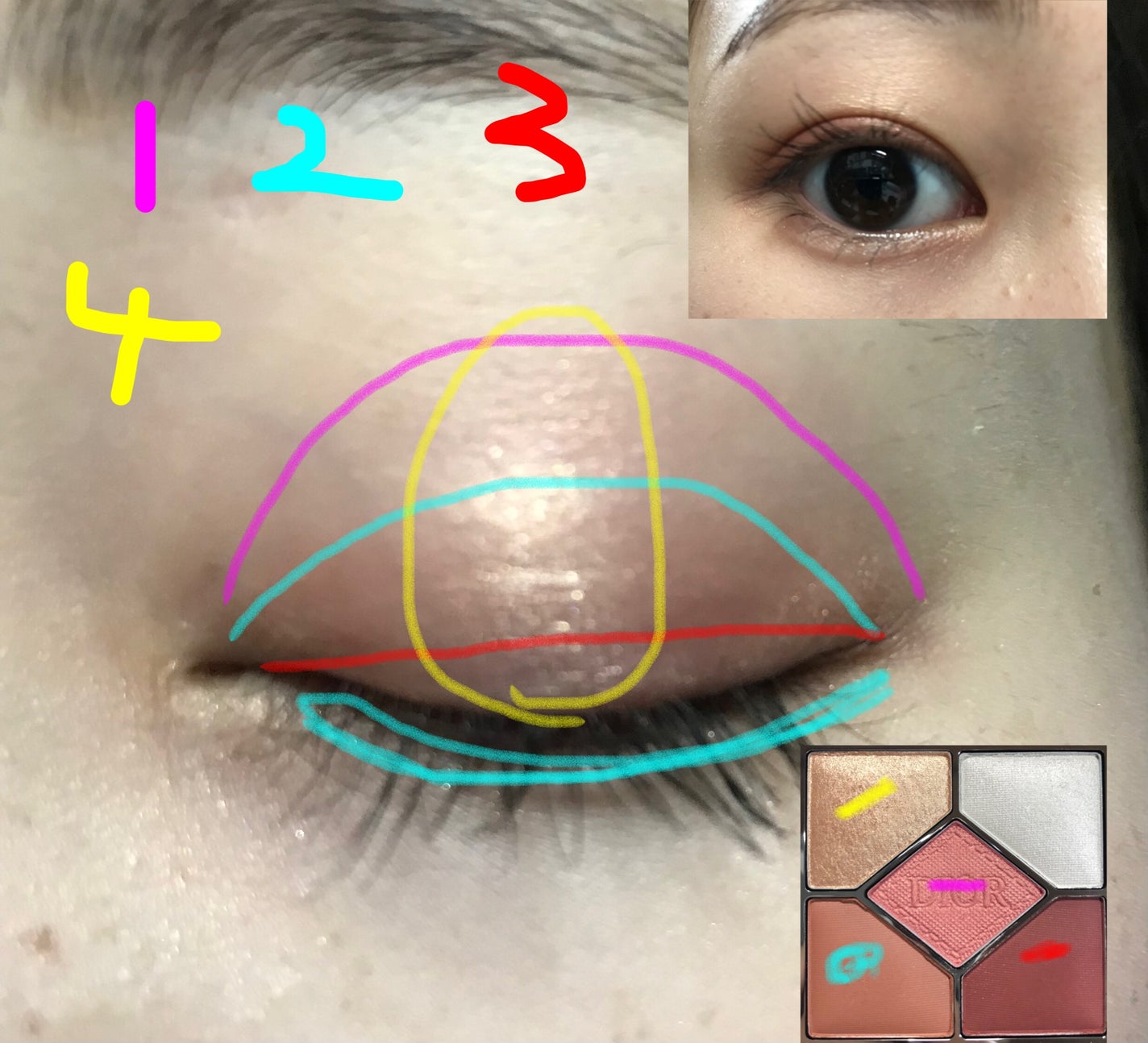 ディオールショウ サンク クルール/Dior/アイシャドウを使ったクチコミ(4枚目)