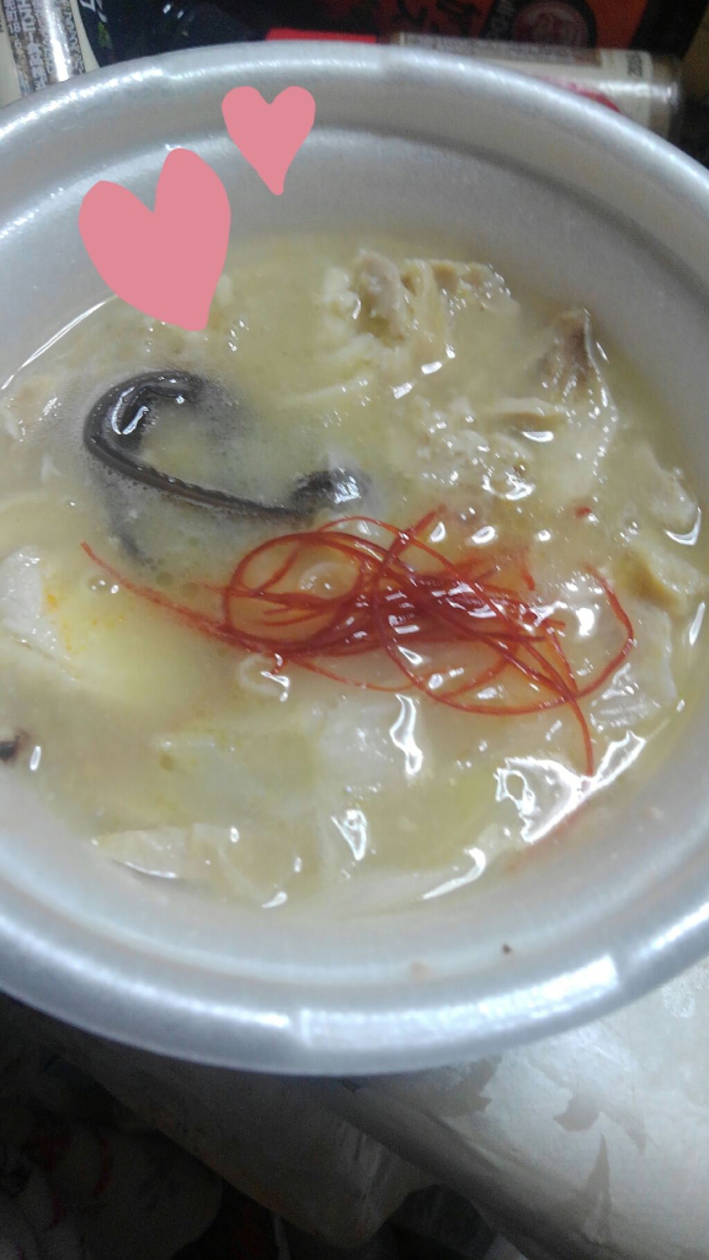 根菜ともち麦のサムゲタン風スープ/セブンイレブン/食品を使ったクチコミ(2枚目)