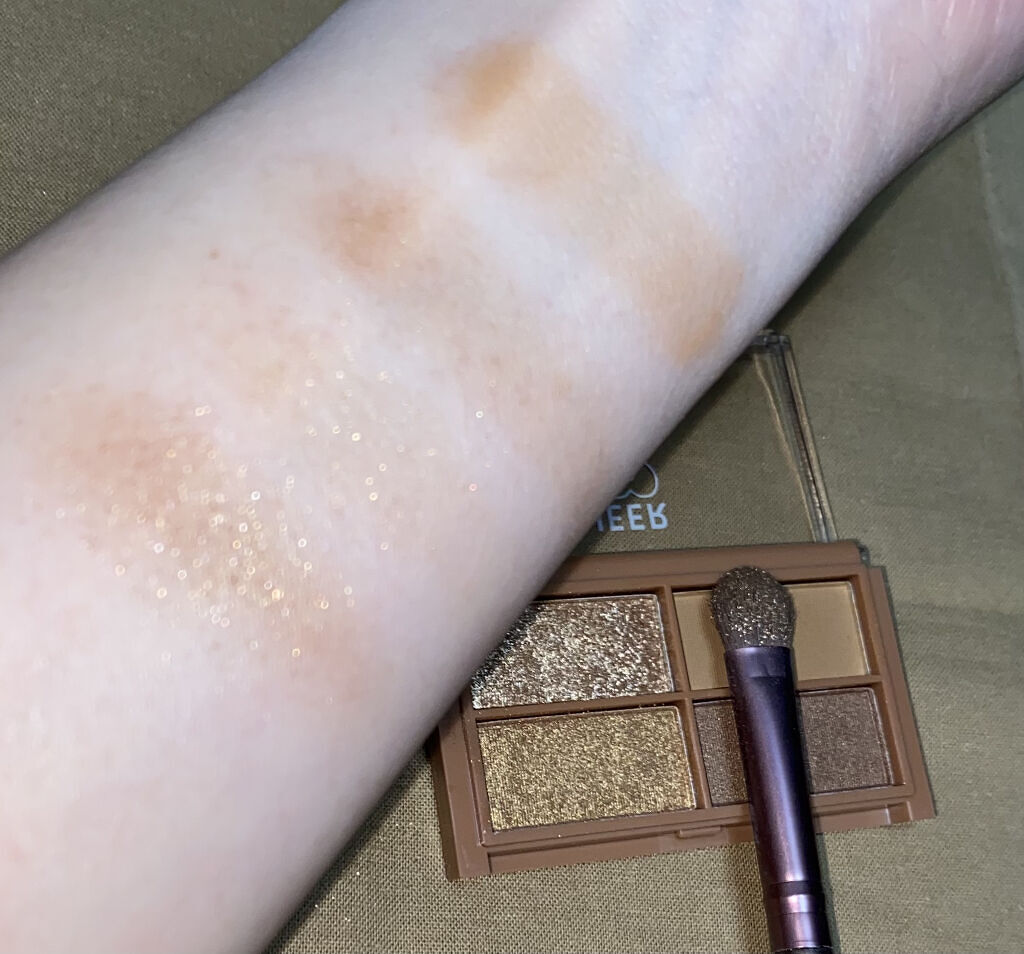 CHEER me COLOR アイシャドウ/セリア/アイシャドウパレットを使ったクチコミ（3枚目）