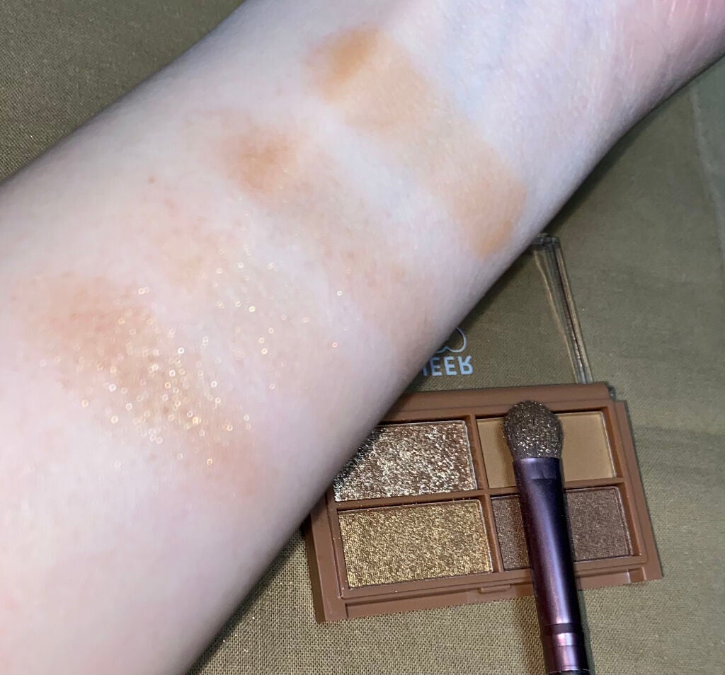 CHEER me COLOR アイシャドウ/セリア/アイシャドウパレットを使ったクチコミ(3枚目)