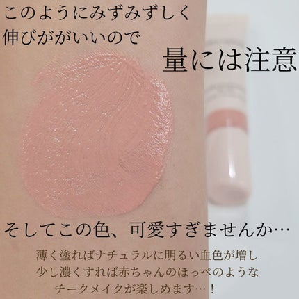 ティンティド モイスチャライザー ブラッシュ/ローラ メルシエ/ジェル・クリームチークを使ったクチコミ(5枚目)