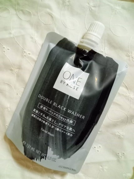 ダブル ブラック ウォッシャー/ONE BY KOSE/その他洗顔料を使ったクチコミ(1枚目)