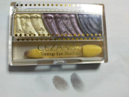 トーンアップアイシャドウ/CEZANNE/アイシャドウパレットを使ったクチコミ(2枚目)