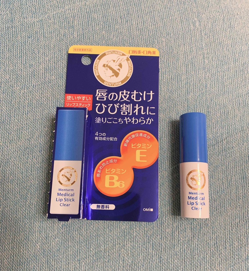 薬用メディカルリップスティックCn/メンターム/リップクリームを使ったクチコミ（1枚目）