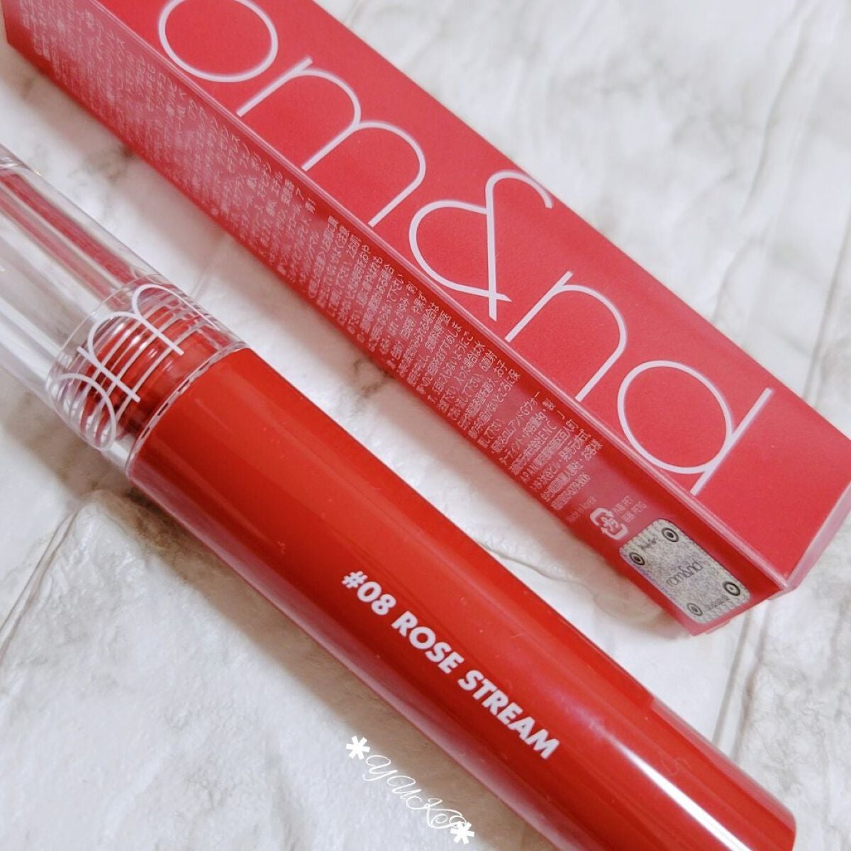 グラスティングウォーターティント/rom&nd/リップティントを使ったクチコミ(1枚目)