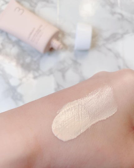 3番 ノーファンデ陶器肌トーンアップクリーム/numbuzin/化粧下地を使ったクチコミ(3枚目)