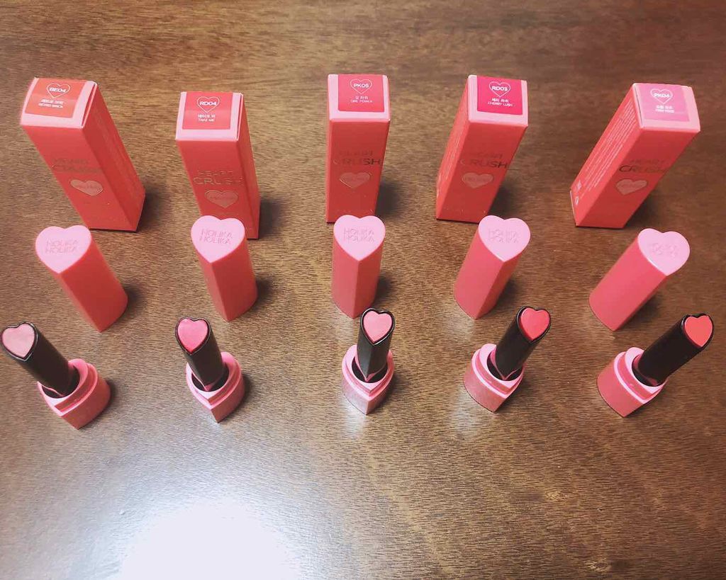 ハートクラッシュメルティング/HOLIKA HOLIKA/口紅を使ったクチコミ(3枚目)