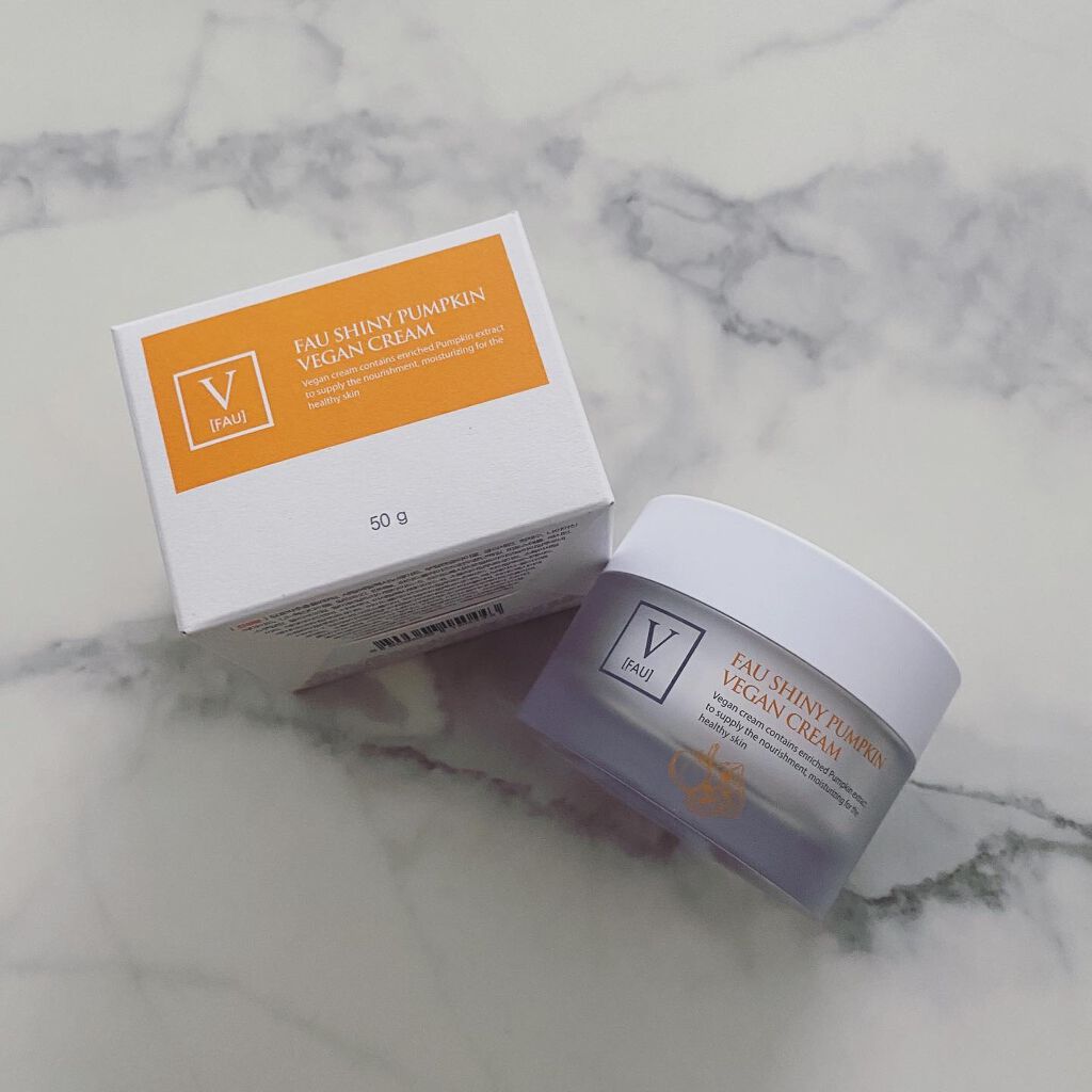 シャイニーパンプキンヴィーガン クリーム 50g/FAU/フェイスクリームを使ったクチコミ（1枚目）