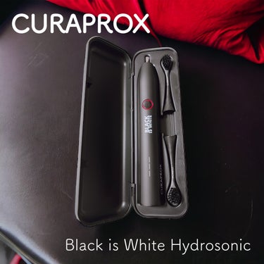音波式電動歯ブラシブラックイズホワイト/CURAPROX/電動歯ブラシを使ったクチコミ（1枚目）