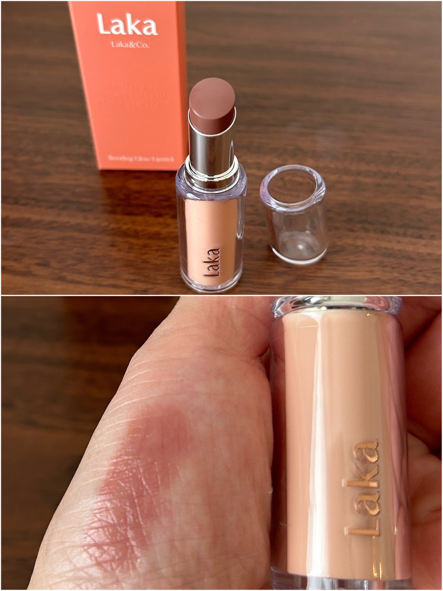 ボンディンググロウリップスティック/Laka/口紅を使ったクチコミ(3枚目)