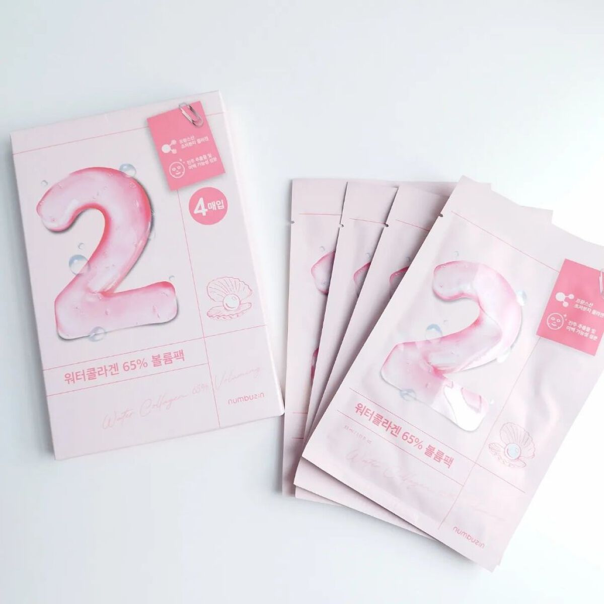 2番 うるもち65％コラーゲンシートマスク/numbuzin/シートマスク・パックを使ったクチコミ（1枚目）
