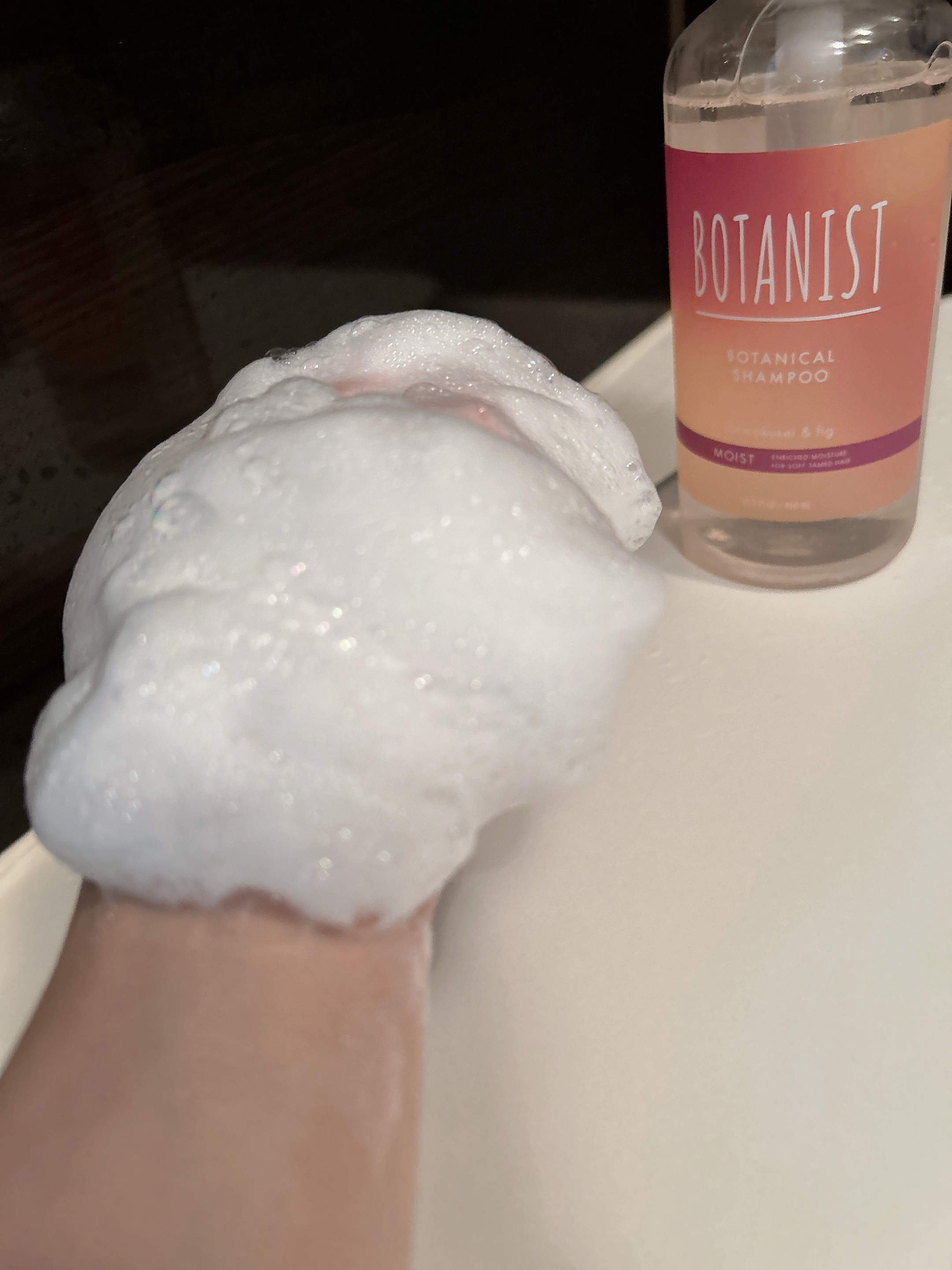 ボタニカルシャンプー/トリートメント　キンモクセイ＆フィグの香り（モイスト）/BOTANIST/市販シャンプーを使ったクチコミ（3枚目）