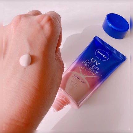 ニベアUV ディープ プロテクト&ケア トーンアップ エッセンス/ニベア/日焼け止めローションを使ったクチコミ(3枚目)