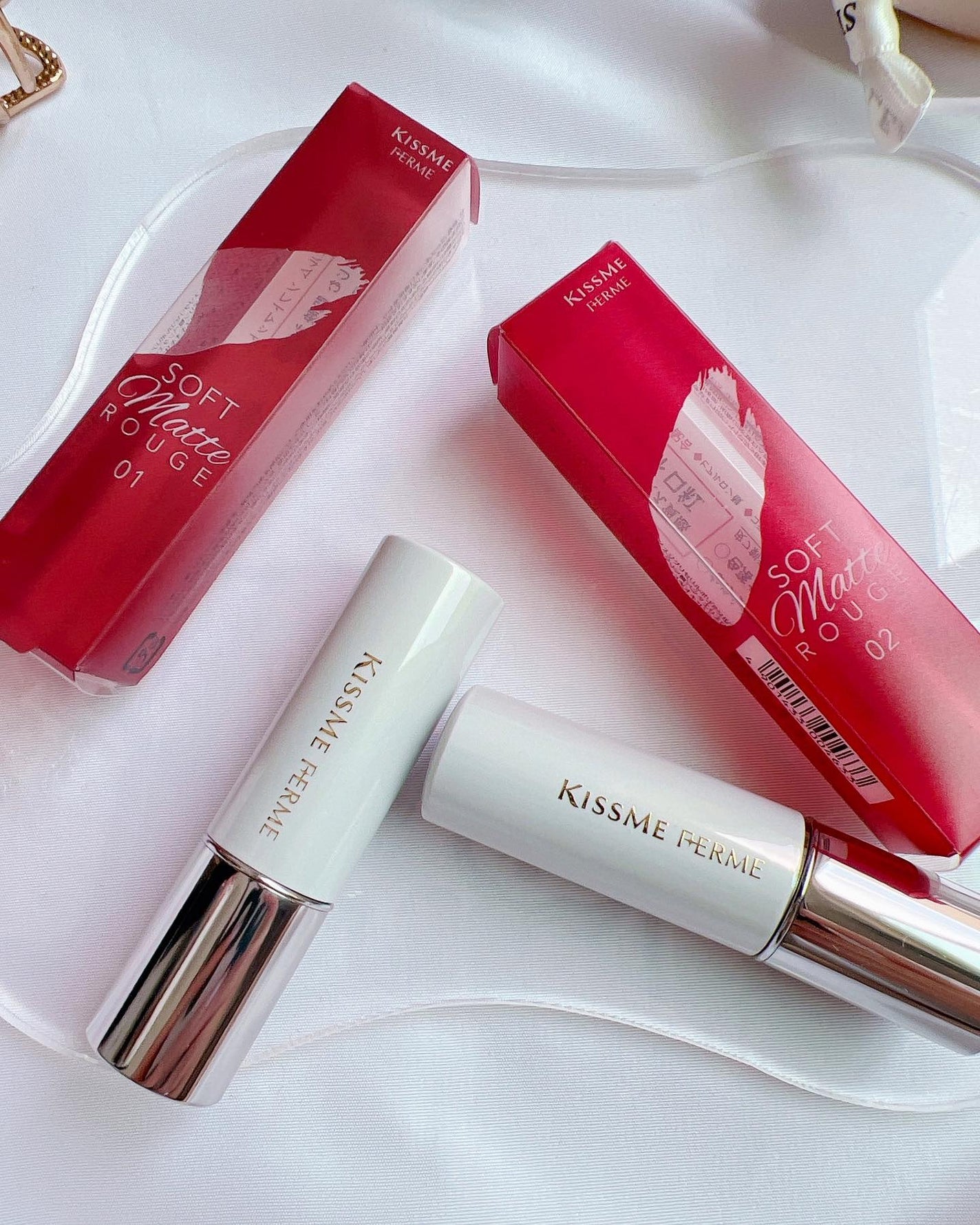 ソフトマットルージュ/キスミー フェルム/口紅を使ったクチコミ(5枚目)