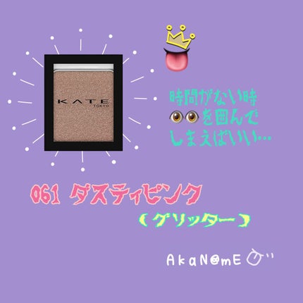 ケイト ザ アイカラー/KATE/単色アイシャドウを使ったクチコミ(1枚目)