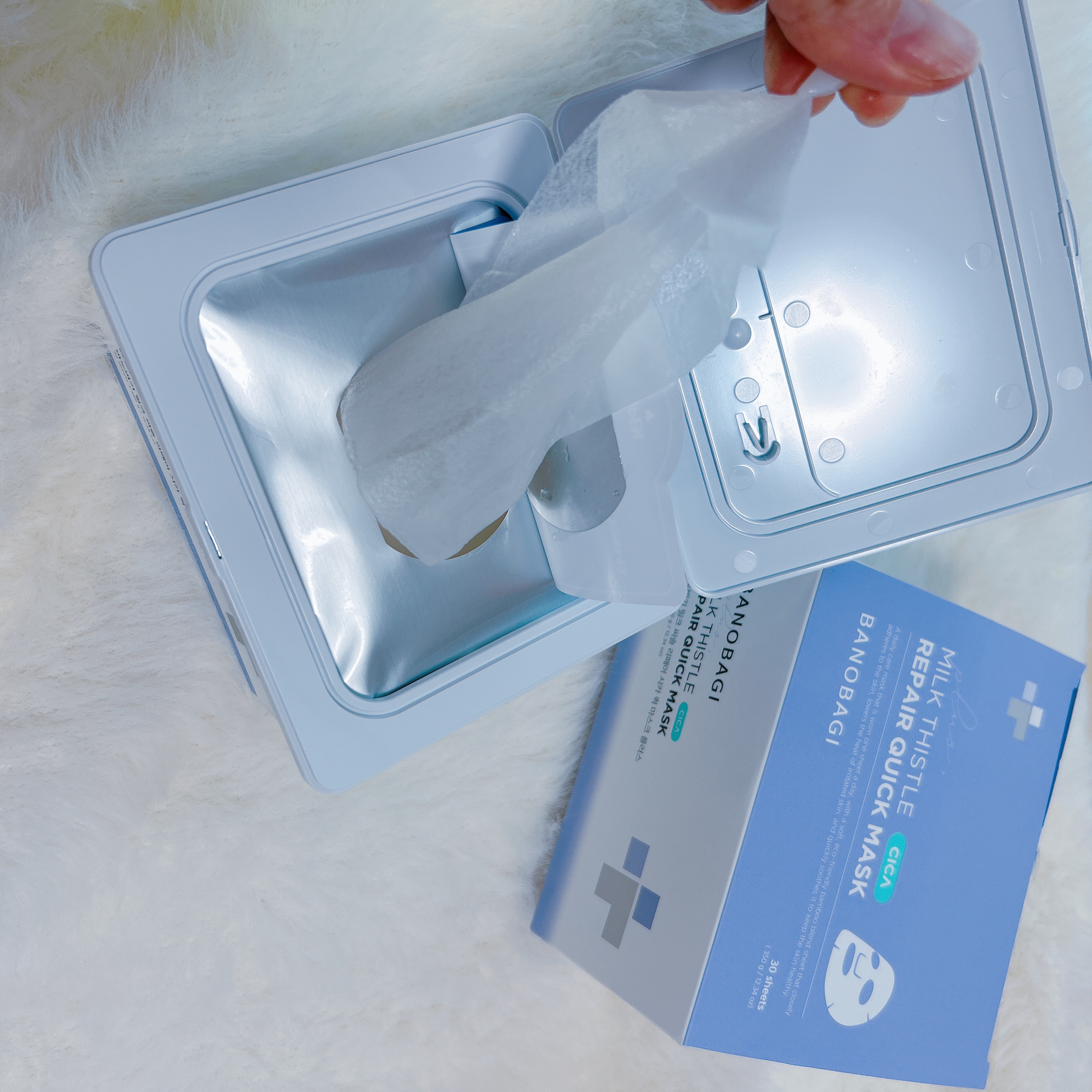 ミルクシスルリペアシカクイックマスクプラス/BANOBAGI/シートマスク・パックを使ったクチコミ（2枚目）