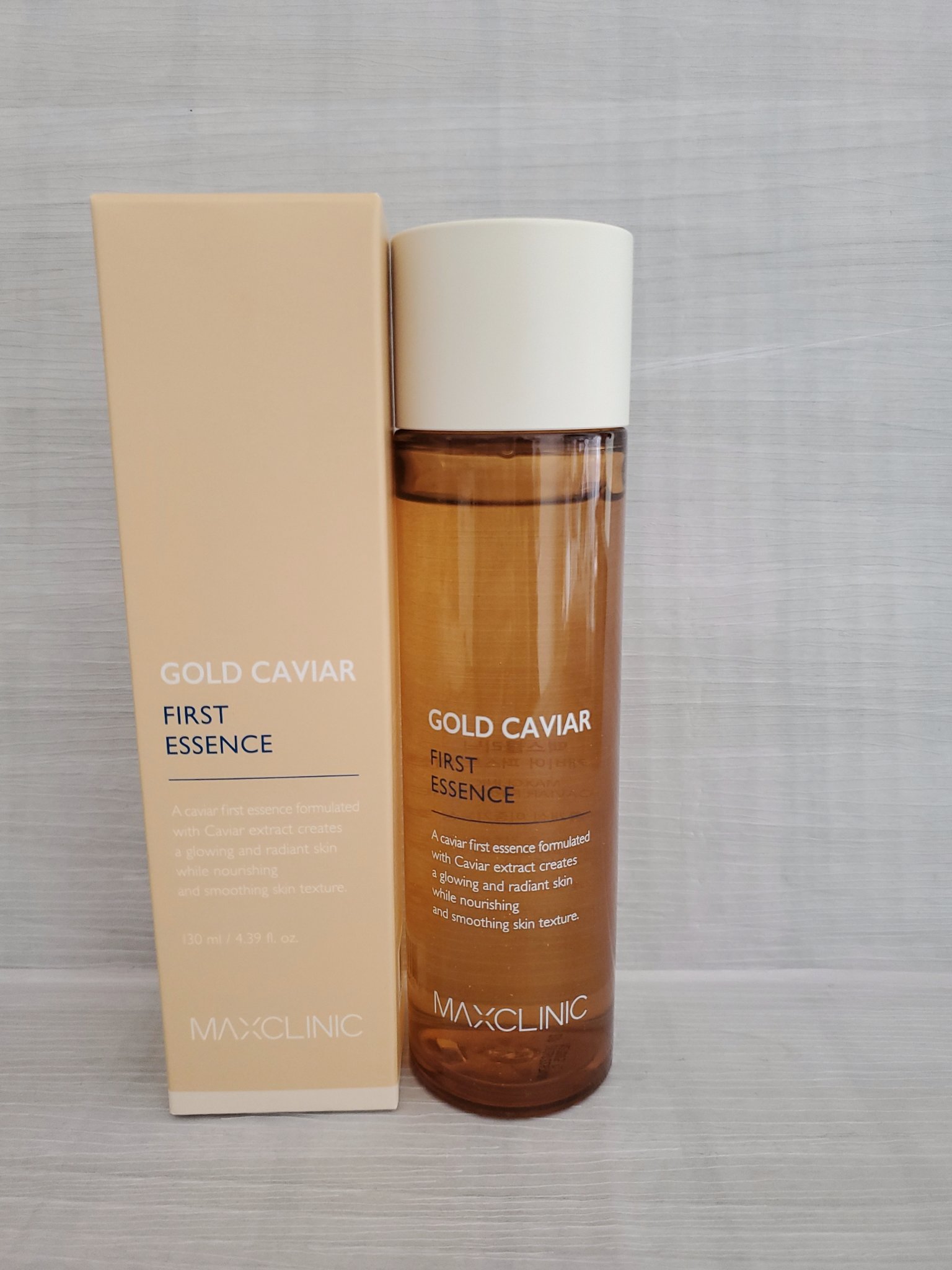 MAXCLINIC ゴールドキャビアファーストエッセンスのクチコミ「
MAX CLINIC
GOLD CAVIAR FIRST ESSENCE🟡

ゴールドキャビ.....」（2枚目）