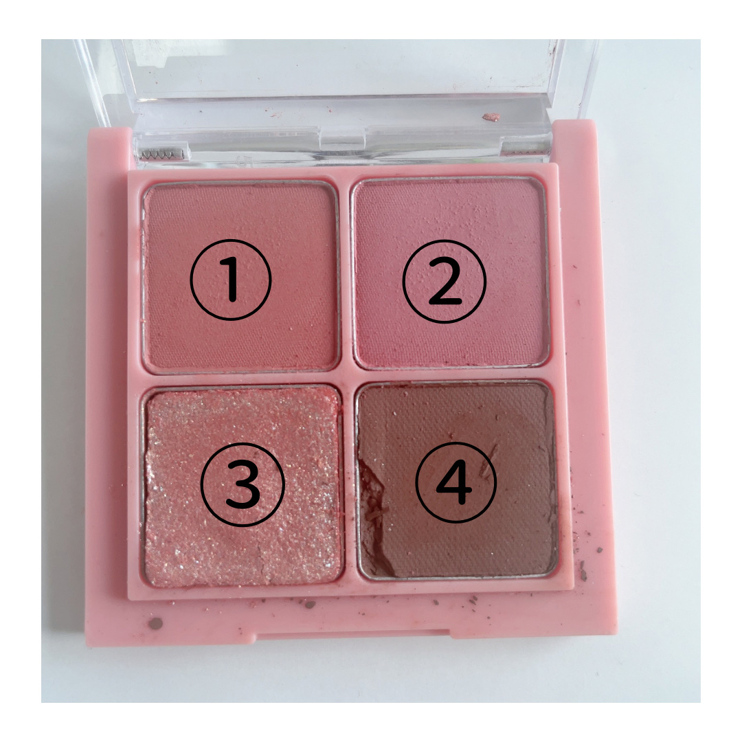 ベターザンアイズ 02 ドライローズ/rom&nd/アイシャドウパレットを使ったクチコミ（3枚目）