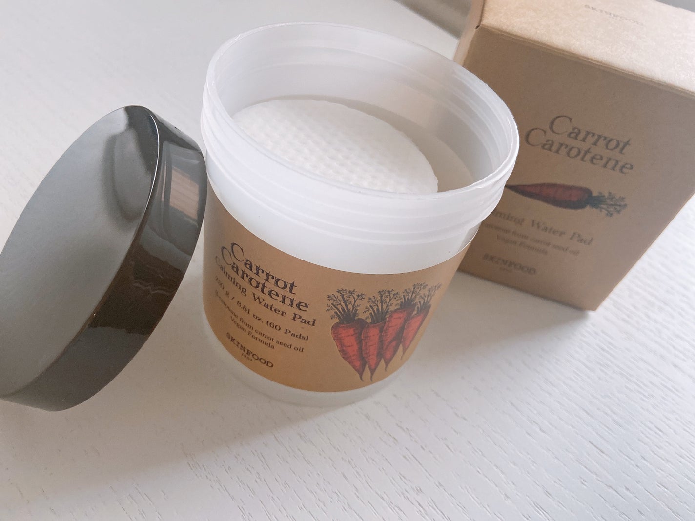 キャロットカロテン カーミングウォーターパッド/SKINFOOD/トナーパッドを使ったクチコミ(3枚目)