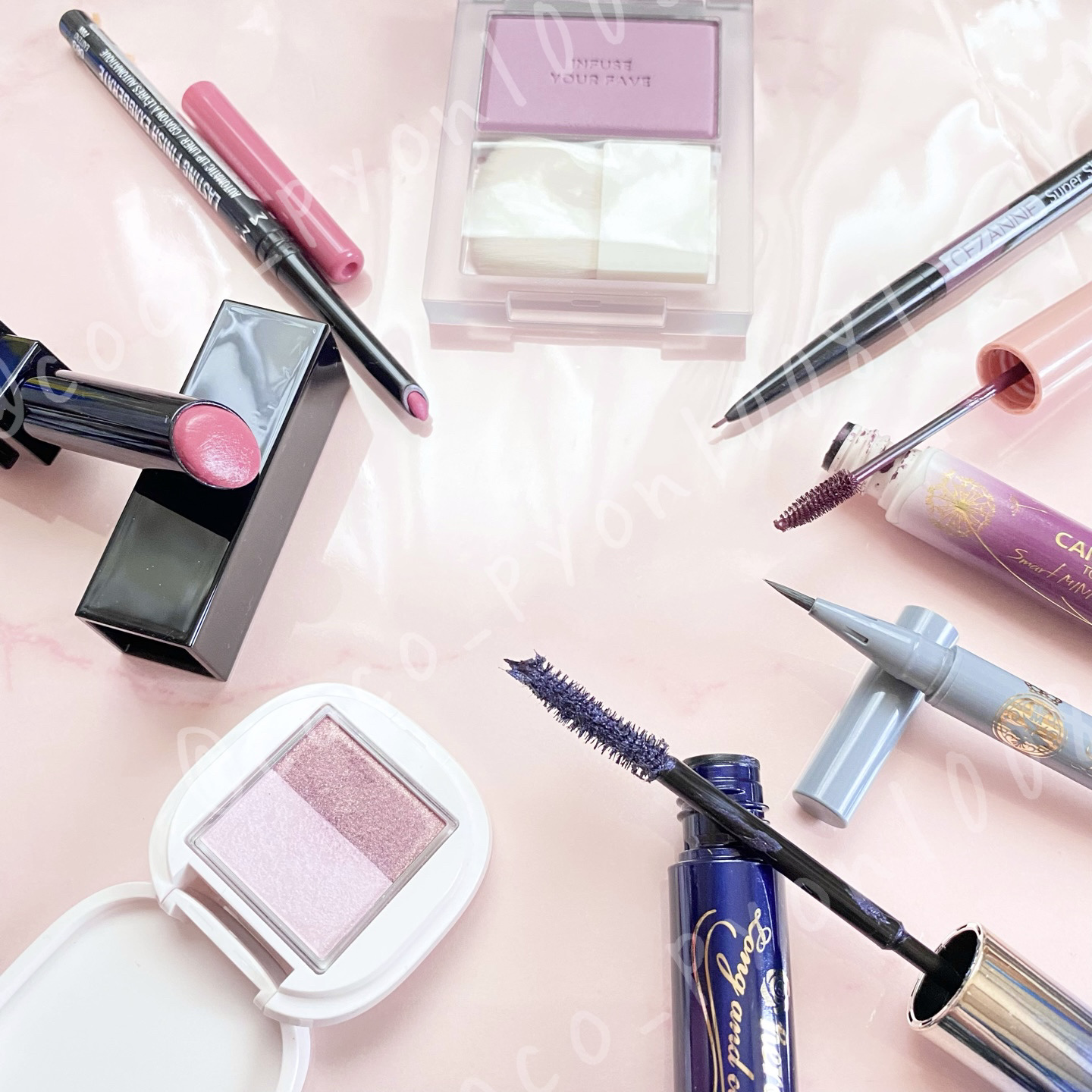 アイカラー 03 パープル系/media luxe/アイシャドウパレットを使ったクチコミ（2枚目）