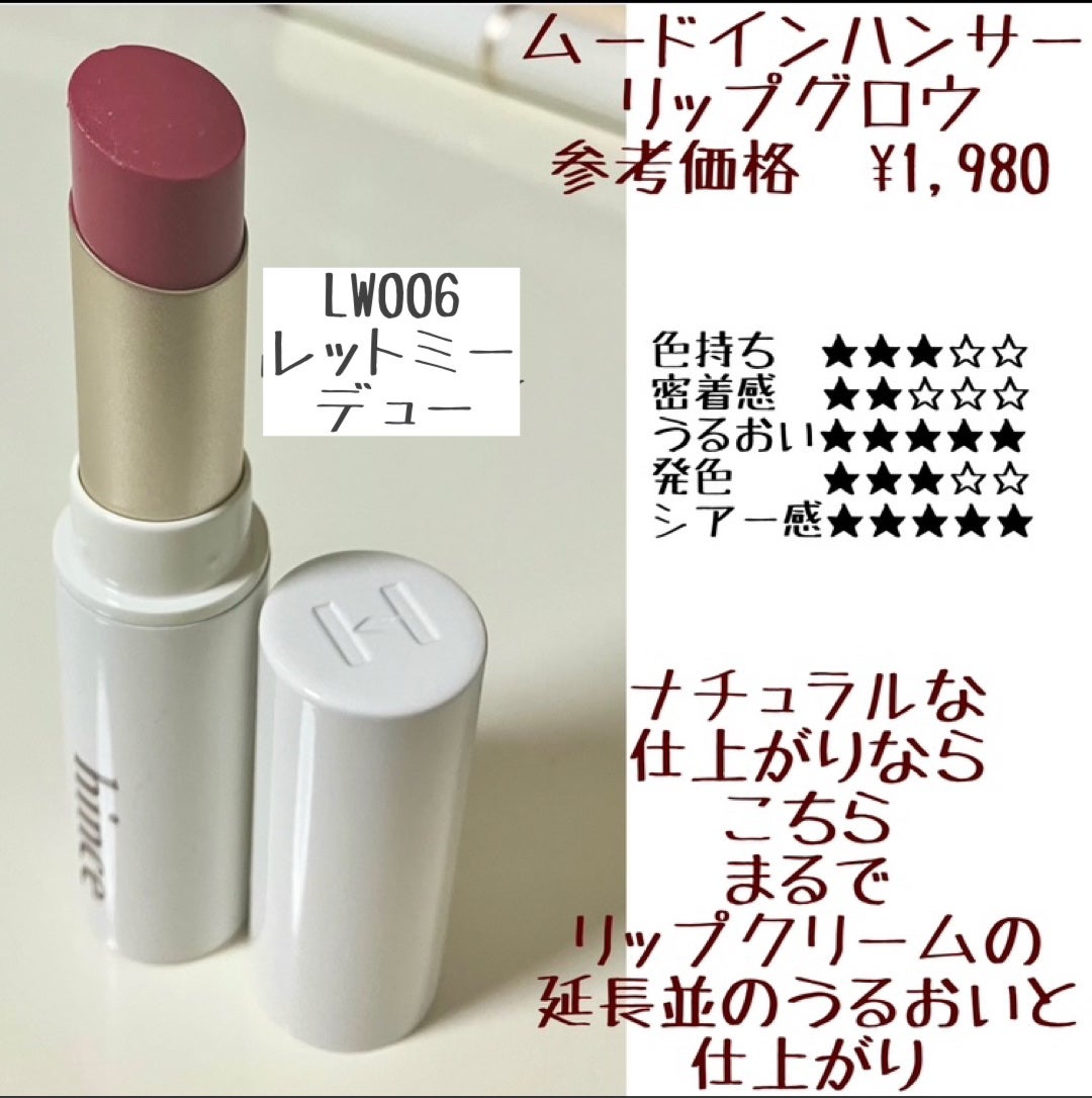 ムードインハンサーマット /hince/口紅を使ったクチコミ(6枚目)
