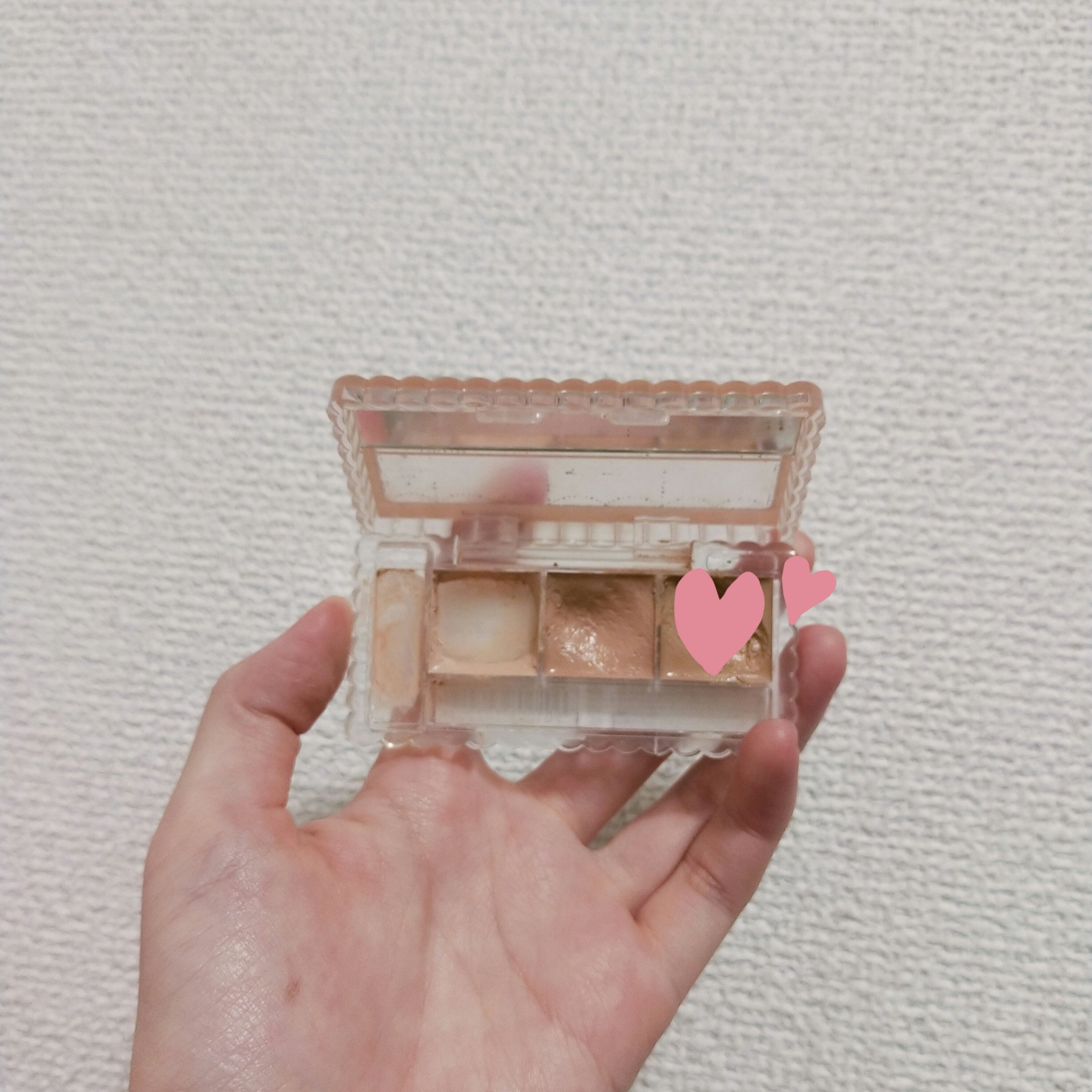 カラーミキシングコンシーラー 02 ナチュラルベージュ/キャンメイク/パレットコンシーラーを使ったクチコミ（1枚目）