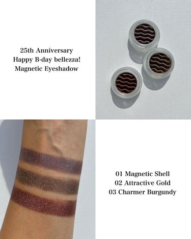 25th Anniversary Happy B-day bellezza! Magnetic Eyeshadow/KIKO/パウダーアイシャドウを使ったクチコミ（3枚目）
