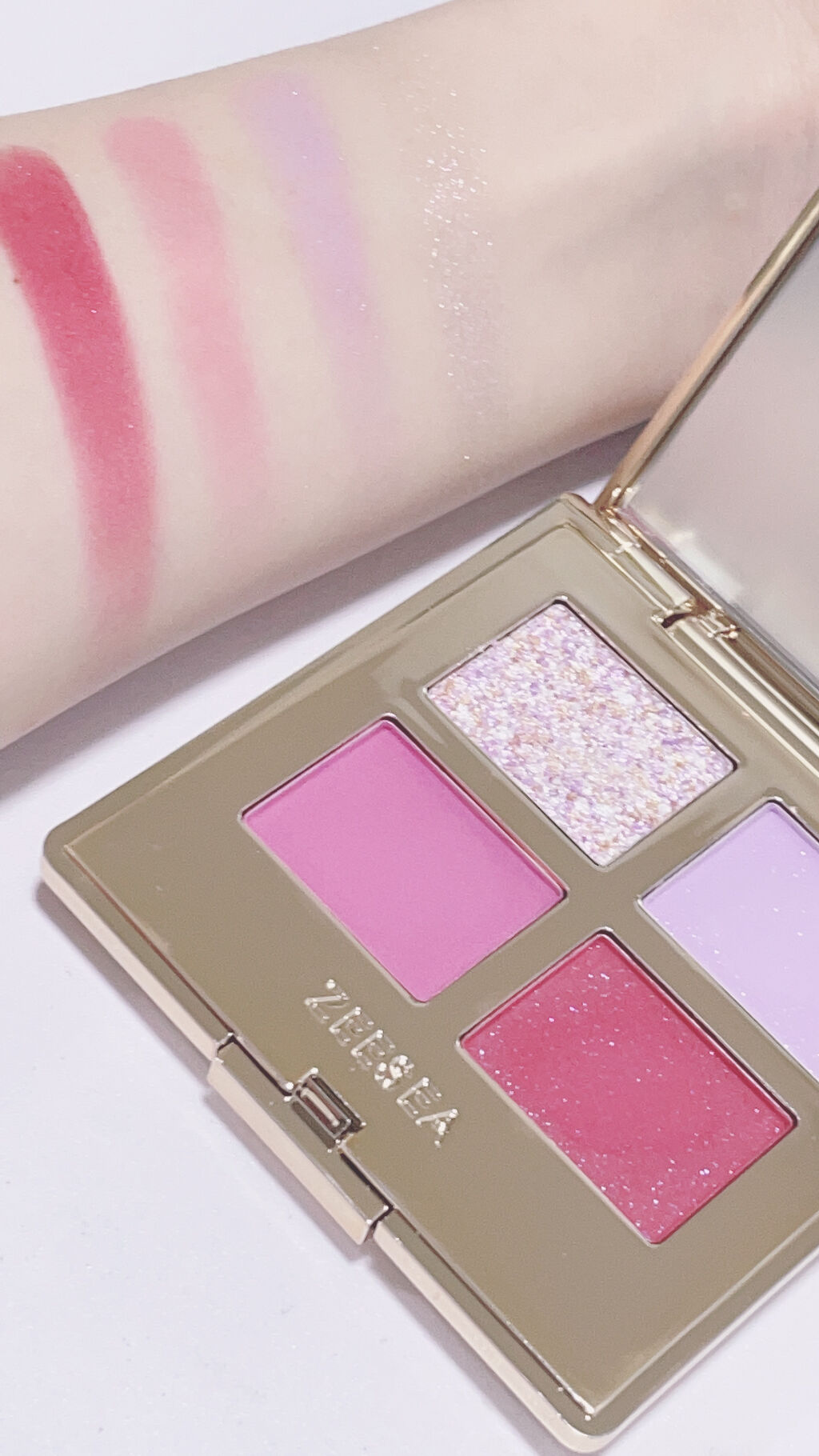 ドリームランドアイシャドウ ( 4シェード )/ZEESEA/アイシャドウパレットを使ったクチコミ（3枚目）